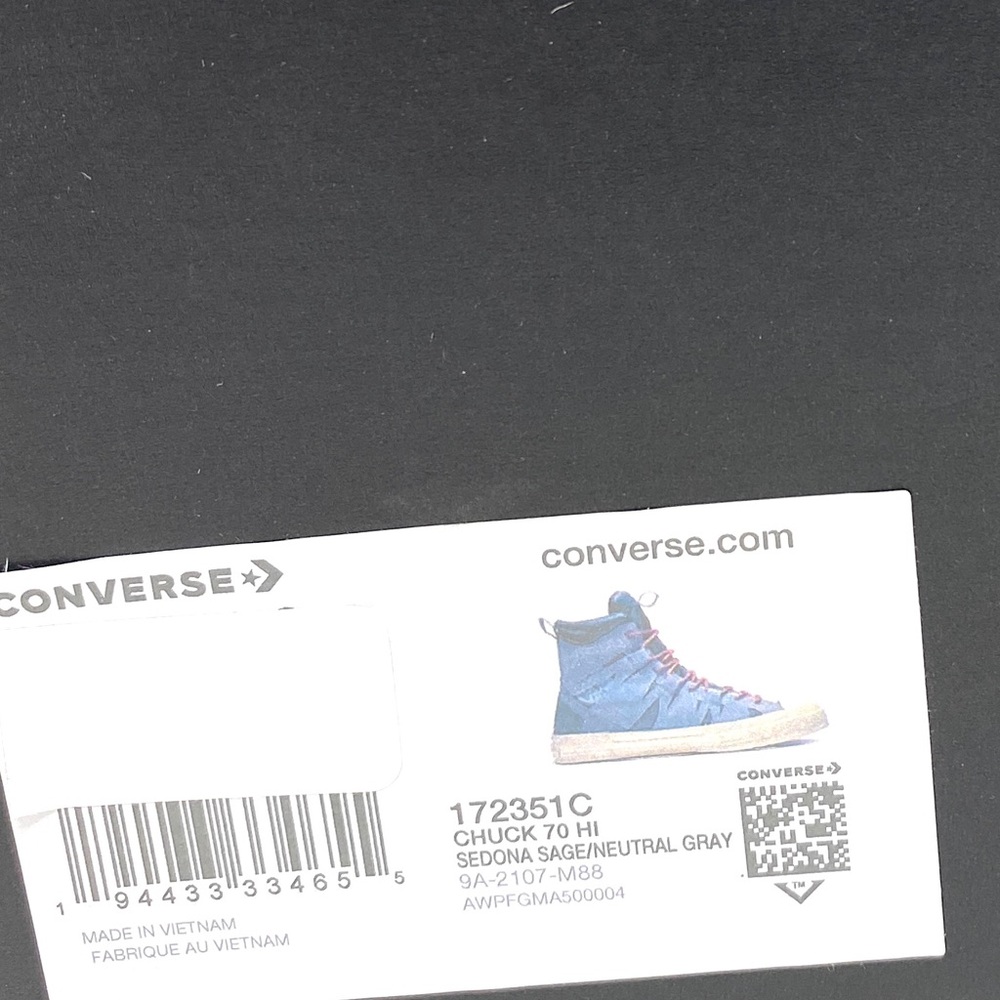 Converse Chuck 70 High Top Suede Sedona Grey Women’s Suede Sneakers 172351C - Picture 9 of 10